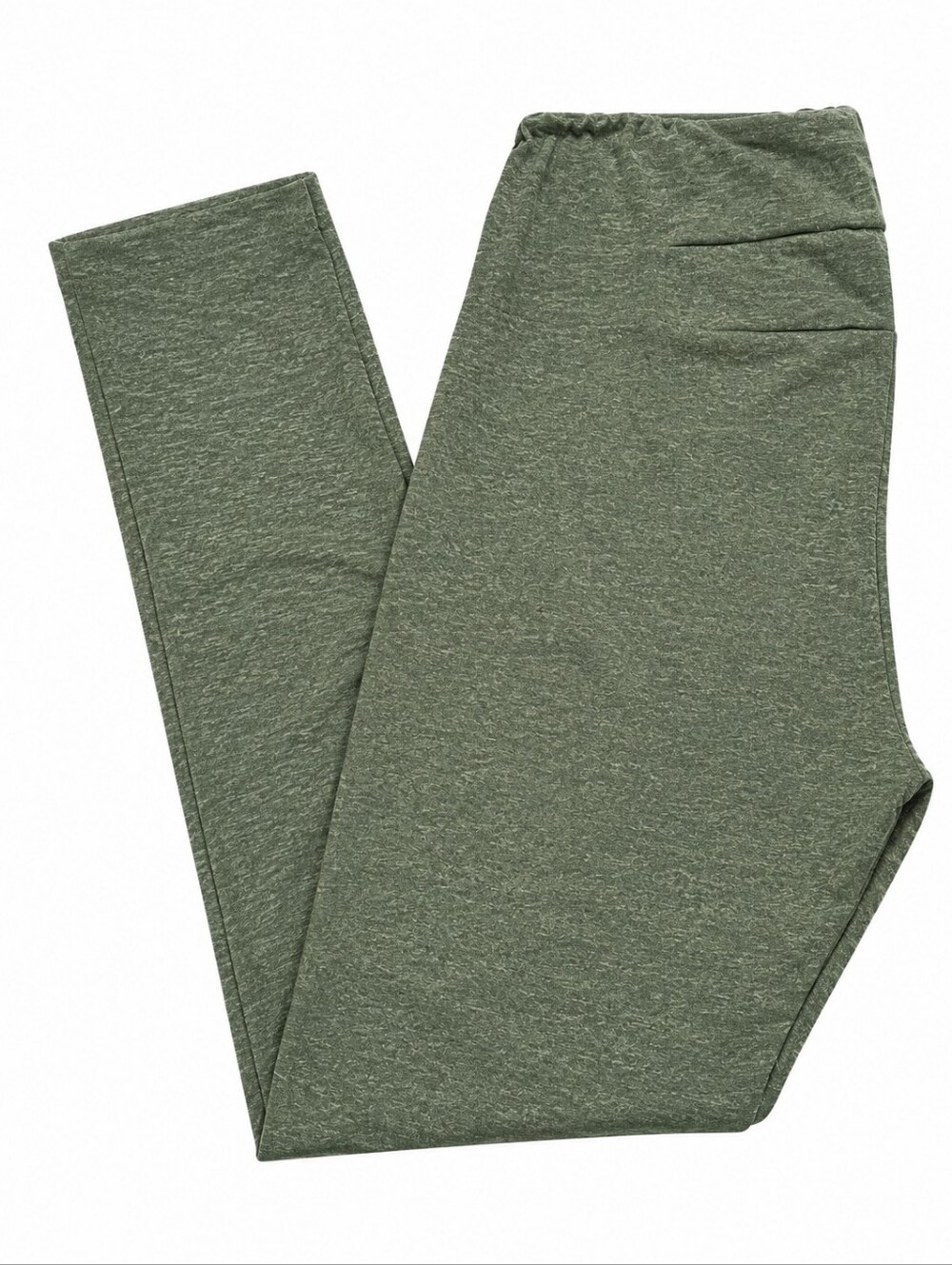 LuLaRoe Buttery Soft Heathered Green Leggings Tall & Curvy